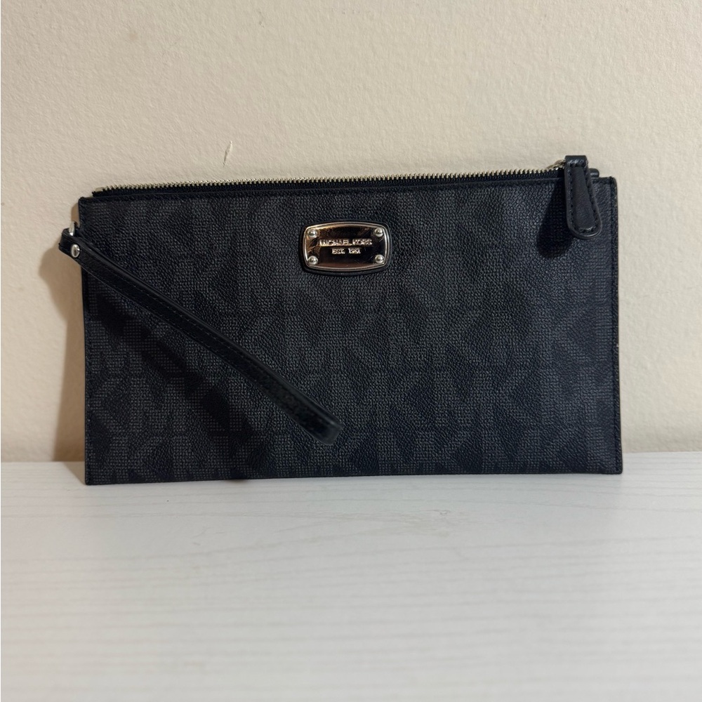 Michael Kors Black Wristlet Clutch